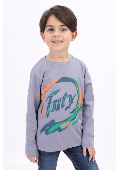 Toontoy Kids Toontoy Erkek Çocuk Baskılı Tişört Siyah