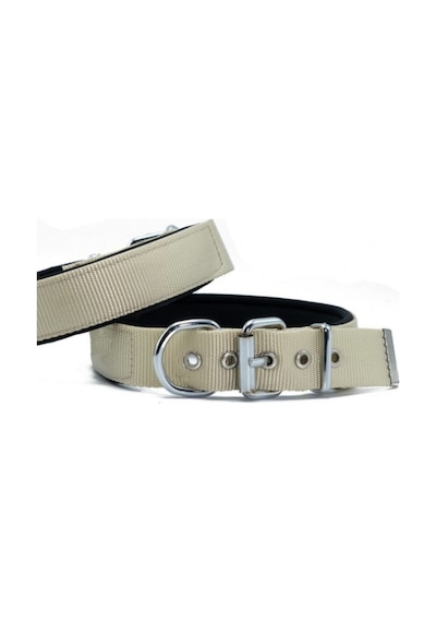 Softlu Köpek Boyun Tasması 3 Cm 42 Cm-50 Cm Haki - Elm-413576 Çok Renkli