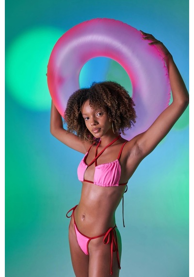 Holly Lolly Kontrast Biyeli Emma Bikini Üstü Pembe