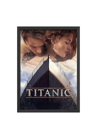 Titanic Siyah Ahşap Çerçeveli Poster, Dekoratif Film Duvar Tablosu