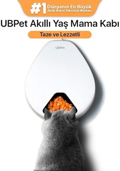 Ubpet Akıllı Soğutuculu Yaş Mama Kabı