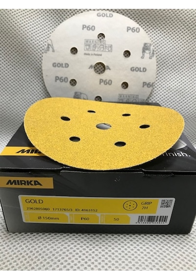 Mirka Gold 150Mm Zımpara Cırtlı 7 Delik P60 50'Li Paket