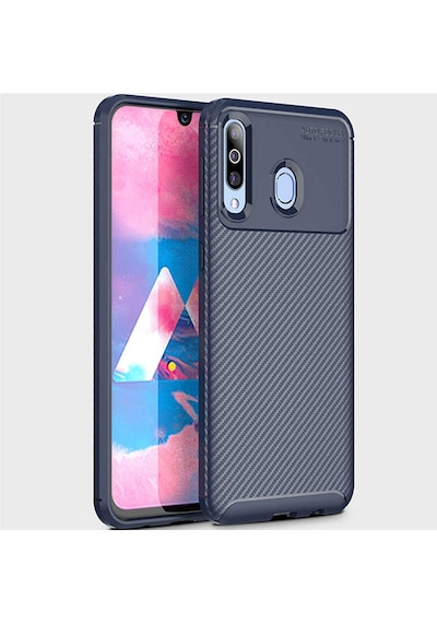 Galaxy M30 Kılıf Zore Negro Silikon Kapak Kahverengi
