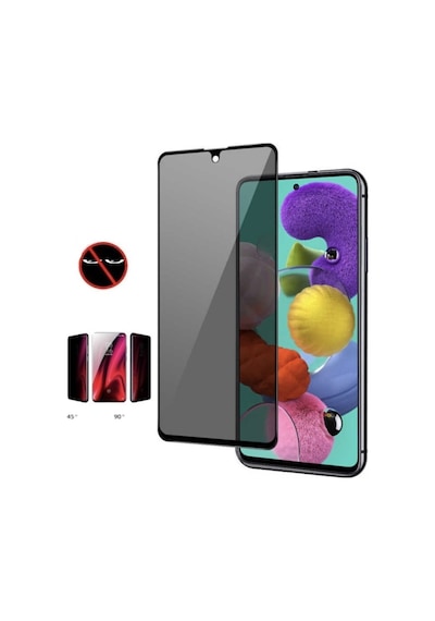 Xiaomi Redmi Note 12 Pro Plus Hayalet Ekran Koruyucu Privacy Tam Kaplayan Kırılmaz Cam