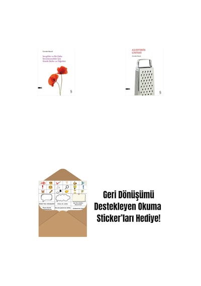 Sevgililer Ve Bir Daha Sevemeyecekler İçin Küçük Şiirler Ve Diğerleri + Alışveriş Listesi + Okuma Sticker'ları