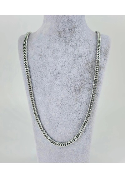 Rodyum Çelik Erkek Kolye 60 Cm - Ekl0053 Çok Renkli