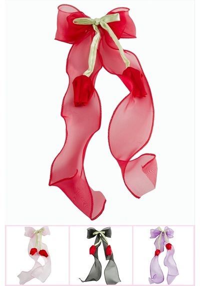 Gül Fiyong Tül Otomatik Toka 30 Cm