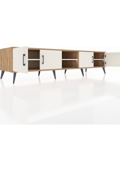 Kronos Tv Ünitesi 3 Raflı 4 Kapaklı 220x59x51 Çam-aytaşı Aytası/aytası - Atlas Çam Kronos Tv Ünitesi 3 Raflı 4 Kapaklı 220x59x51 Çam-aytaşı Aytası/aytası - Atlas Çam