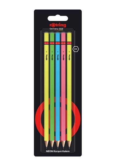 5 Adet Rotring Neon Kurşun Kalem 5'li Blister