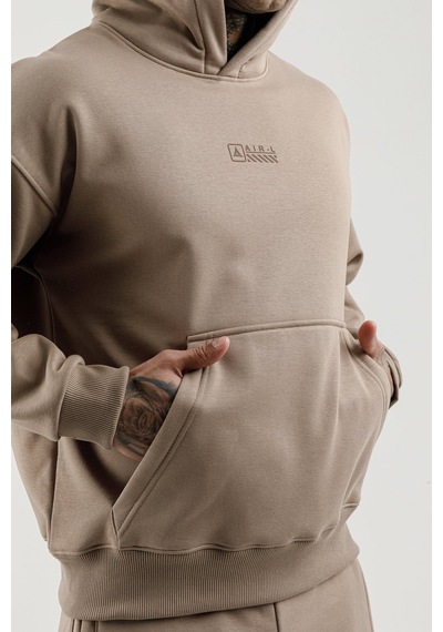 Airlife Bolder Fz.7 Kanguru Cepli Erkek Kapüşonlu Sweatshirt Kahverengi