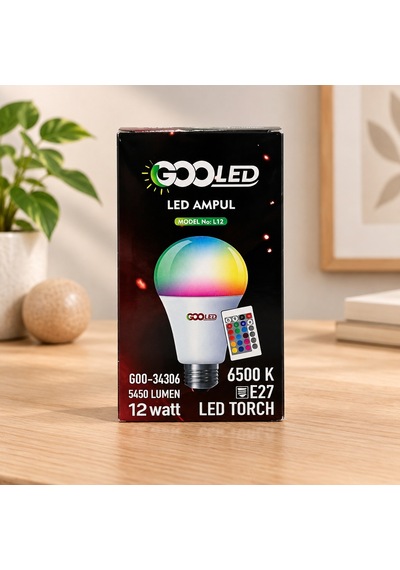 12 W Rgb Kumandalı Ampul Çok renkli
