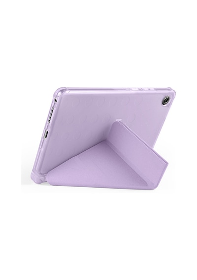 Maks Technology Lenovo Tab One 8.7 Tb-305fu Kılıf Mkst Tri Folding Kalem Bölmeli Standlı Kılıf - Lila Tablet Kılıfı