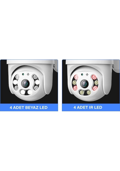 Pro 3038 360 Görüş Hareketli Wireless Waterproof Akıllı Ip Güvenlik Kamerası Okam Uygulama