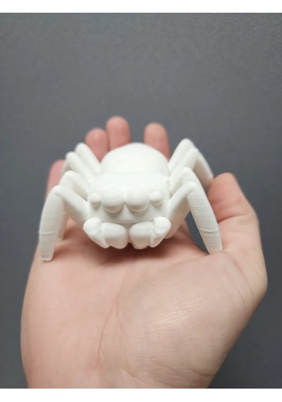 11 Cm Ufak Örümcek Pla Doğal Malzeme Oyuncak Beyaz Renk Balık