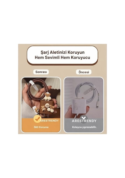 18w/20w İle Uyumlu Şarj Kılıfı Şarj Aleti Kılıfı, Şarj Kablo Koruyucu, Şarj Koruyucu Örme Kablo Toparlay