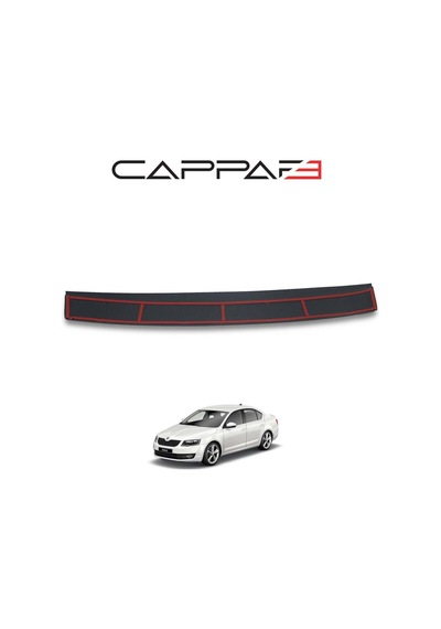 Skoda Octavia 2013 Yılı Ve Sonrası Uyumlu Arka Tampon Eşiği Mat