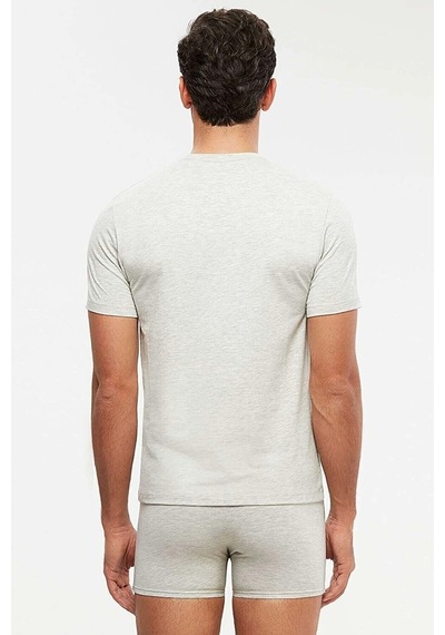 Kom Erkek, Gri, James 2'li T-shirt Atlet