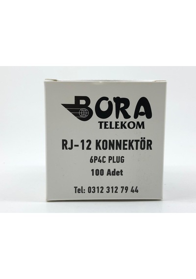 Rj-12 6P4C Soket (1 Kutu 100 Adet) ( Ürün Adınıza Faturalı )