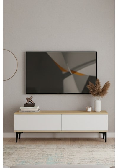 Tsa1299db Aplos Tv Stand, Tv Sehpası Safirmeşe-beyaz 120cm