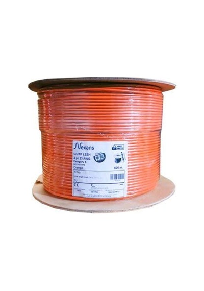 500metre Cat6 23awg Lszh Hf Kablo Turuncu