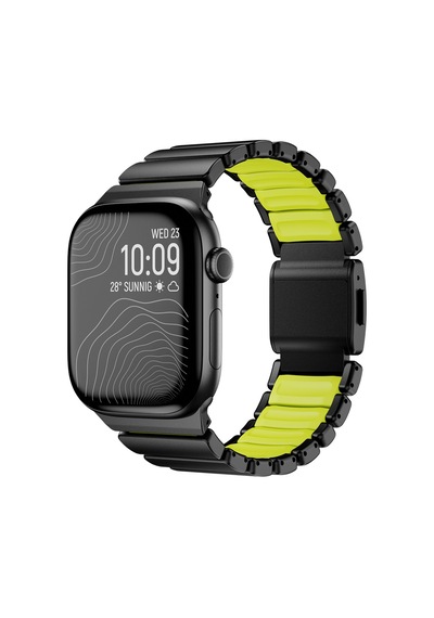 Watch 42mm Sbt Krd-152 Titanyum Silikon Kordon - Siyah-yeşil
