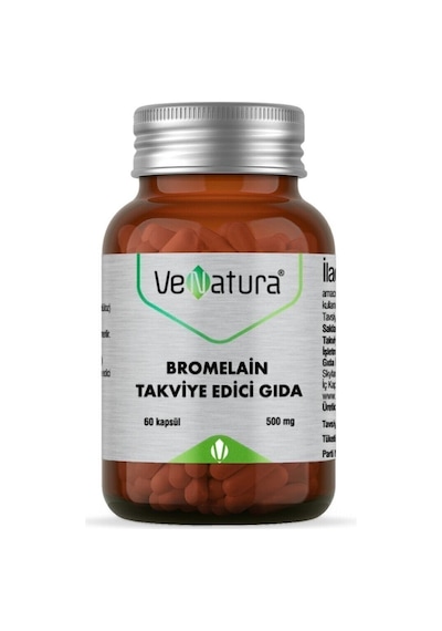 Bromelain Takviye Edici Gıda 60 Kapsül