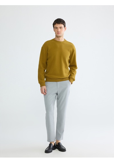 Lcw Vision Yeşil Bisiklet Yaka Erkek Sweatshirt