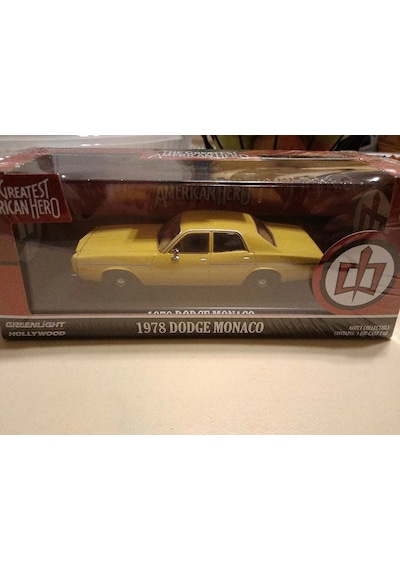 Greenlight The Greatest American Hero 1978 Dodge Monaco Sarı 1/43 Model Araba