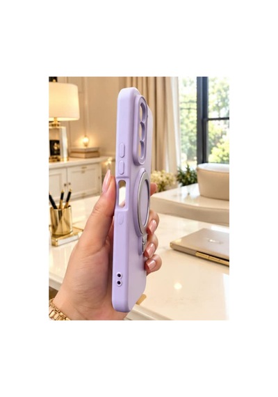 İnfinix Hot 60 Pro Plus İle Uyumlu 360 Derece Dönebilen Kalın Metal Magsafe Halka Stantlı İçi Kadife Korumalı Ultra Lüx Premium Silikon Kılıf Lila İnfinix Hot 60 Pro Plus İle Uyumlu 360 Derece Dönebilen Kalın Metal Magsafe Halka Stantlı İçi Kadife Korumalı Ultra Lüx Premium Silikon Kılıf Lila