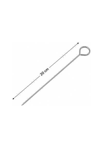 Lexroo 10'lu Paslanmaz Çelik Mangal Şişi Seti 20 Cm
