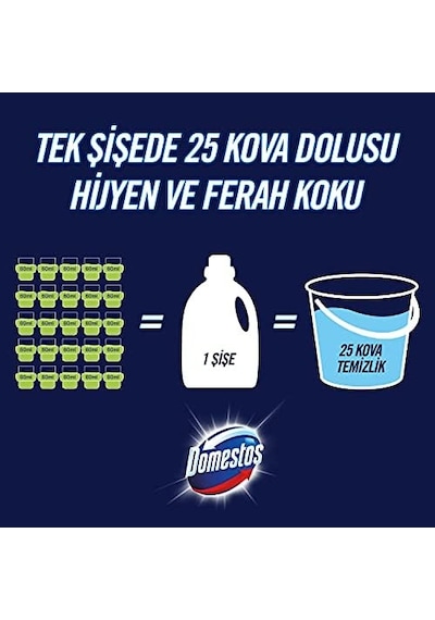 Domestos Yüzey Temizleyici Yoğun Kıvam Çam 1500 Ml 2li Paket 1000'li Set