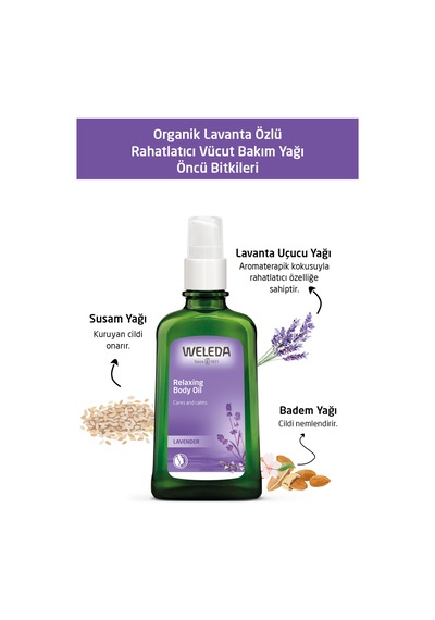 Weleda Organik Lavanta Özlü Vücut Bakım Yağı 100ml