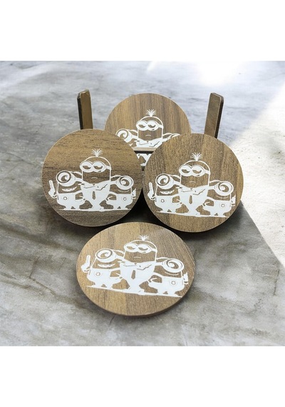 6 Lı Mdf Bardak Altlığı Sekoratif Ecceca1032 Karışık