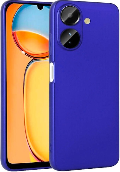 Xiaomi Poco C65 Kılıf Zore Premier Silikon Kapak Saks Mavi
