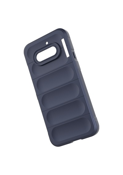 Nothing Phone 4a Kılıf Esnek Tpu Oyuklu Arka Yüzey Tasarımlı Etnik Silikon Kapak Lacivert