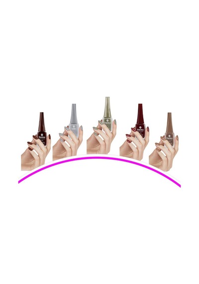 5 Adet Keratinli Besleyici Oje 14 Ml Set12 Diğer