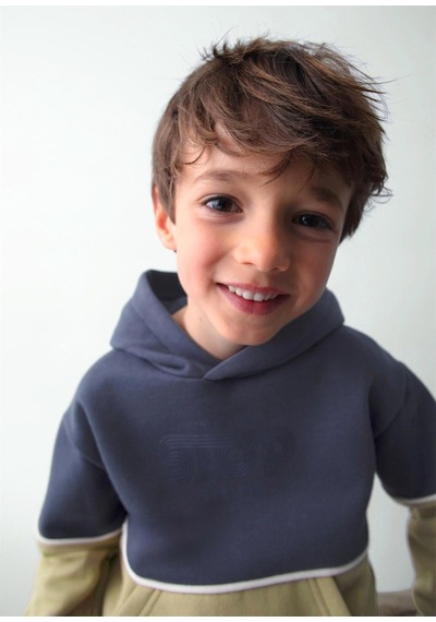 Mayoral Erkek Çocuk Baskılı Sweatshirt Lacivert 4410