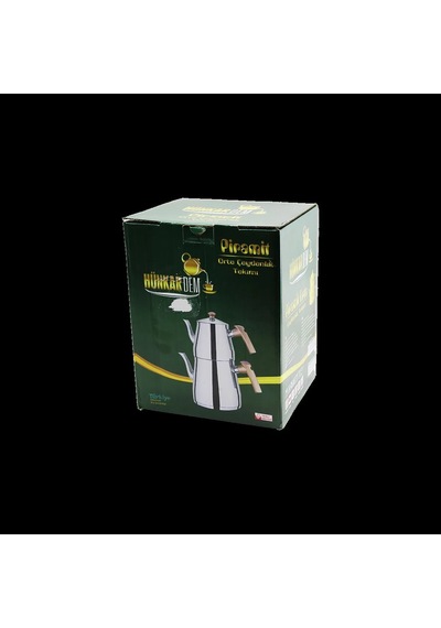 Çelik Çaydanlık Seti 1. 1l Üst + 2l Alt Kendinden Süzgeçli Reknli