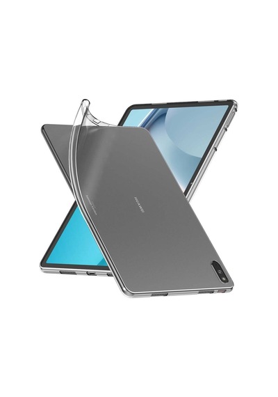 Matepad 11 2021 Tablet Şeffaf Silikon Kılıf + Nano Esnek Ekran Koruyucu Turuncu