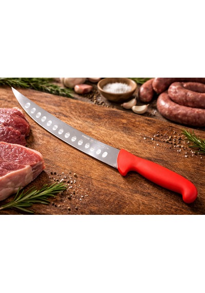 Pirge Butcher's Kavisli Et Doğrama Bıçağı 26 Cm Oluklu - 39622