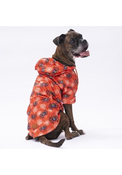 Adonis Spider Köpek Mont Köpek Kıyafeti Köpek Yağmurluğu Kücük- Büyük Irklar 6xl Açık Gri