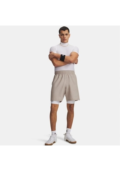 Under Armour Tech Woven Wordmark Erkek Şort 1383356-203 Vizon