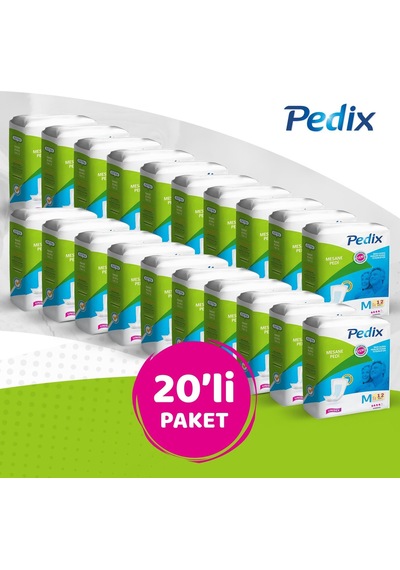 Pedix Mesane Pedi Unısex Büyük Boy Medıum (M) 12 x 20 240 Adet