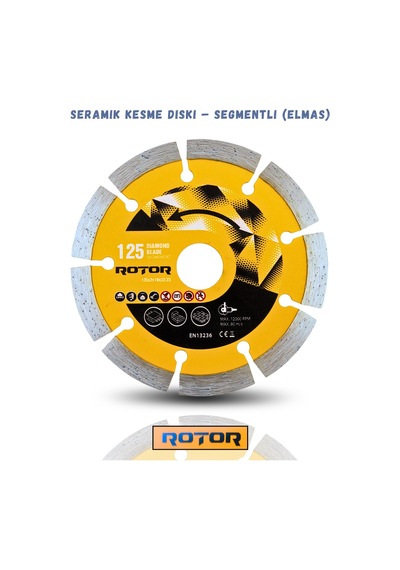 3'lü Disk Seti 125x22,23 Seramik Kesme Set 3 Parça