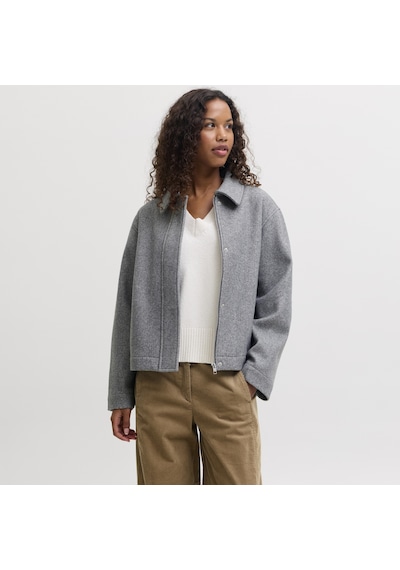Jack & Jones Kadin Klasik Yaka Ceket - Wilma - 12298706 Medium Grey Melange