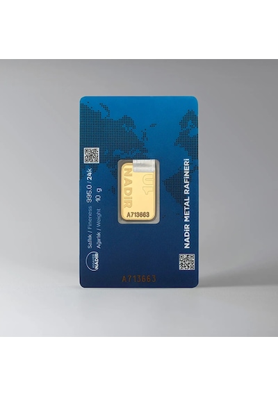 Nadir 10 Gram 24 Ayar 995 Milyem Külçe Altın 10 Gr Yatırımlık Altın