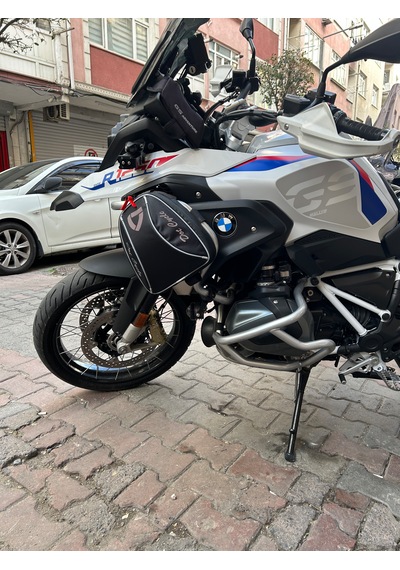 Motosiklet Koruma Demiri Çantası 2 Li Takım Gri Fitilli