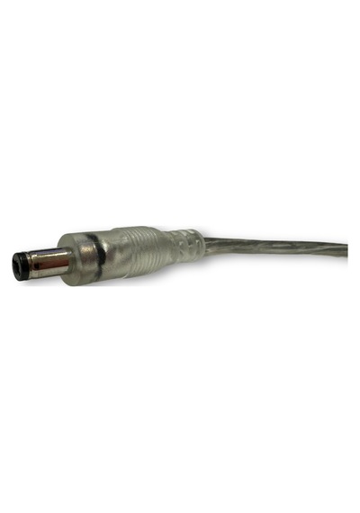 Dc Eril Soketli Konnektör Fişi Şeffaf Güç Uzatma Kablosu Evrensel Adaptör 20cm Dc 5.5mm X 2.1mm