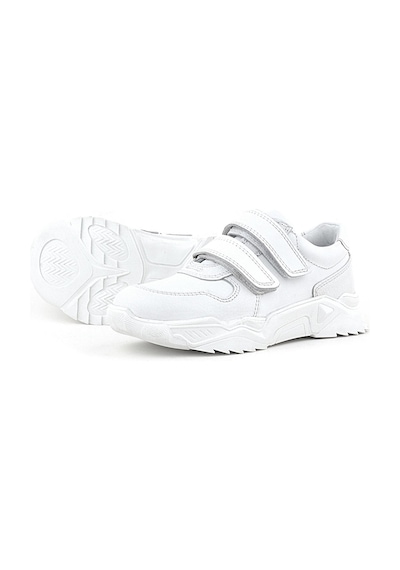 Rakerplus Hakiki Deri Beyaz Yüksek Tabanlı Kız Çocuk Sneakers Ayakkabı Beyaz