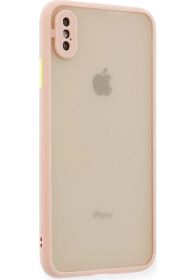 Mepa Apple, Uyumlu iPhone Xs Max Kılıf Montreal Silikon Kapak - Pembe Najmaddin standart